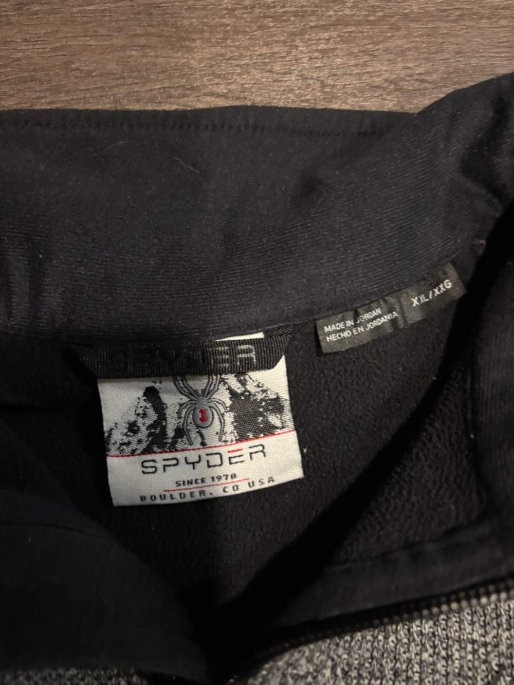 Spyder Black & Gray Half-Zip Performance Pullover - Picture 2 of 3
